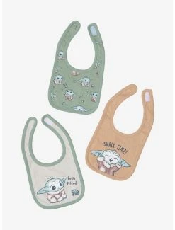 Star Wars The Mandalorian Grogu Snack Time Bib Set - BoxLunch Exclusive -BoxLunch Shop 19938192 av1