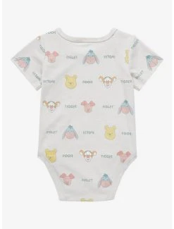 Disney Winnie The Pooh Baby Pooh Bear & Friends Allover Print Infant One-Piece - BoxLunch Exclusive -BoxLunch Shop 19938202 av1