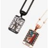 Disney The Nightmare Before Christmas Jack Skellington & Sally Tarot Cards Bestie Necklace Set - BoxLunch Exclusive -BoxLunch Shop 19958086 hi
