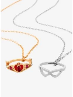 Pretty Guardian Sailor Moon Tuxedo Mask & Sailor Moon Bestie Necklace Set - BoxLunch Exclusive