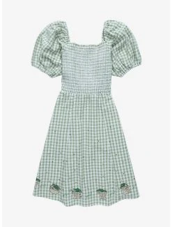 BoxLunch Shop 15 Star Wars The Mandalorian Grogu Gingham Smock Dress - BoxLunch Exclusive