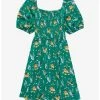 Disney Lady And The Tramp Floral Allover Print Smock Dress - BoxLunch Exclusive