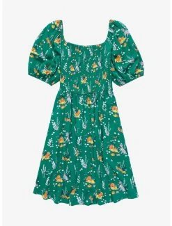 Disney Lady And The Tramp Floral Allover Print Smock Dress - BoxLunch Exclusive