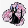 Studio Ghibli Kiki's Delivery Service Jiji Floral Enamel Pin - BoxLunch Exclusive