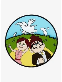 Loungefly Disney Pixar Up Carl & Ellie Spinning Clouds Limited Edition Enamel Pin - BoxLunch Exclusive