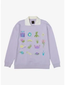 Disney The Princess And The Frog Icons Collared Crewneck - BoxLunch Exclusive
