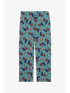 Nintendo Super Mario Bros. Mushrooms Allover Print Sleep Pants - BoxLunch Exclusive -BoxLunch Shop 20213908 av1