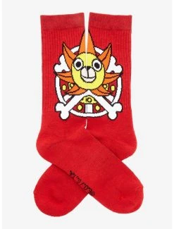 One Piece Thousand Sunny Crew Socks - BoxLunch Exclusive -BoxLunch Shop 20249149 av1