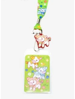 Fruit Cows Allover Print Lanyard - BoxLunch Exclusive -BoxLunch Shop 20335107 av1